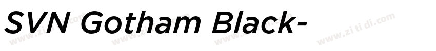 SVN Gotham Black字体转换